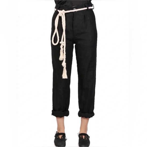 Elena Dawson linen trousers pants size large - Picture 14 of 16